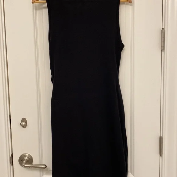 Leith Ruched Body Con Sleeveless Dress Black M - Picture 11 of 12